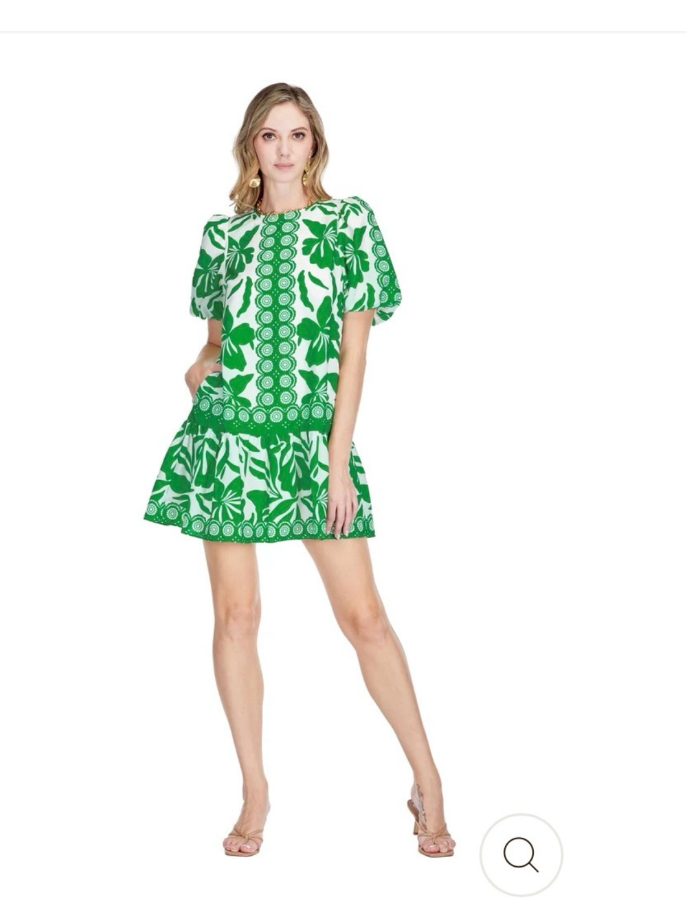 Jade Melody Tan drop waist dress